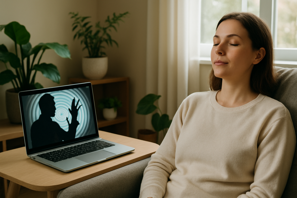 découvrez l'efficacité de l'hypnose en ligne et les résultats que vous pouvez en attendre. apprenez comment cette méthode innovante peut vous aider à surmonter vos blocages, réduire le stress et atteindre vos objectifs personnels, le tout depuis le confort de votre domicile.