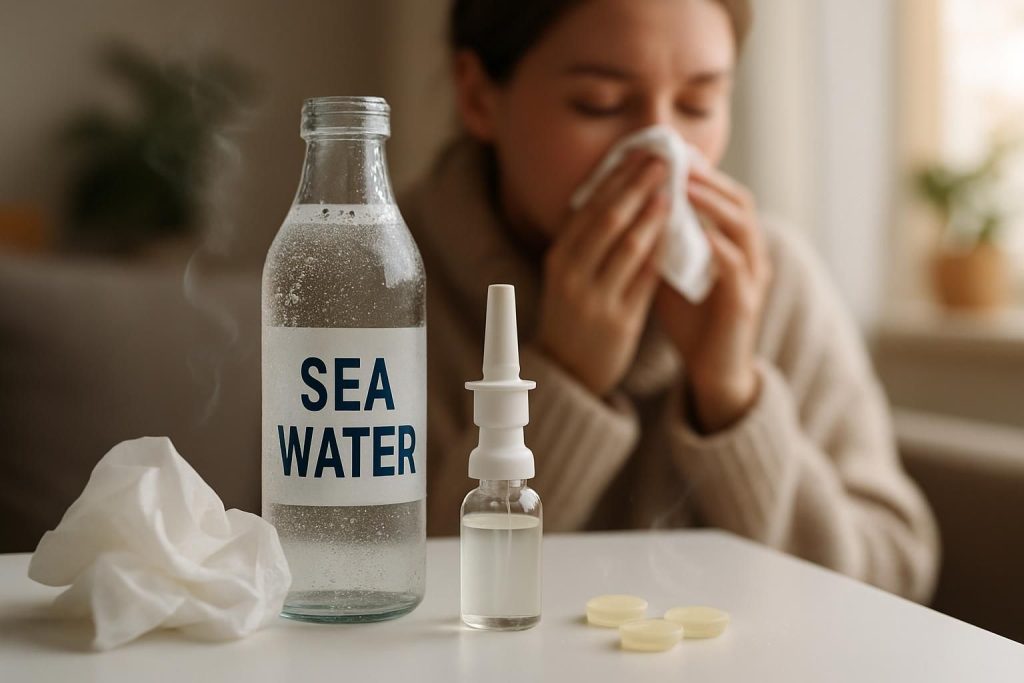 découvrez l'efficacité de l'eau de mer pour soulager les symptômes du rhume et profitez de conseils pratiques pour un soulagement naturel et rapide.
